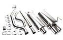 TA Technix avgassystem Opel Vectra C – 2 × 76 mm runda + inrullad kant
