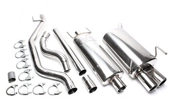 TA Technix avgassystem Opel Vectra C – 2 × 76 mm runda + inrullad kant