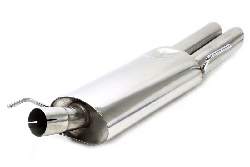 TA Technix bakre ljuddämpare VW Golf III/Cabriolet – 2x76 mm rak kant - 2