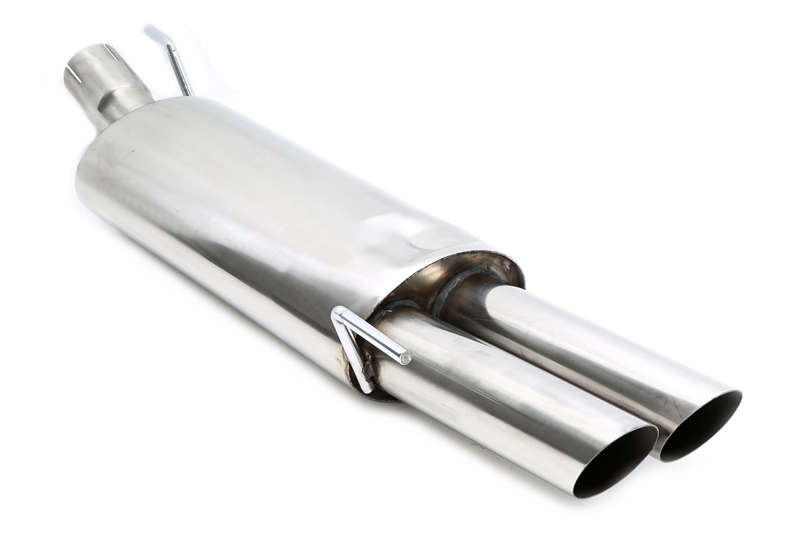 TA Technix bakre ljuddämpare VW Golf III/Cabriolet – 2x76 mm rak kant