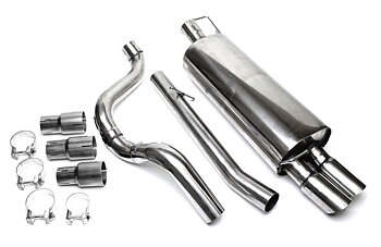 TA Technix racingavgassystem Audi A3/Seat Leon/VW Golf IV racing – 2×76 mm rak kant