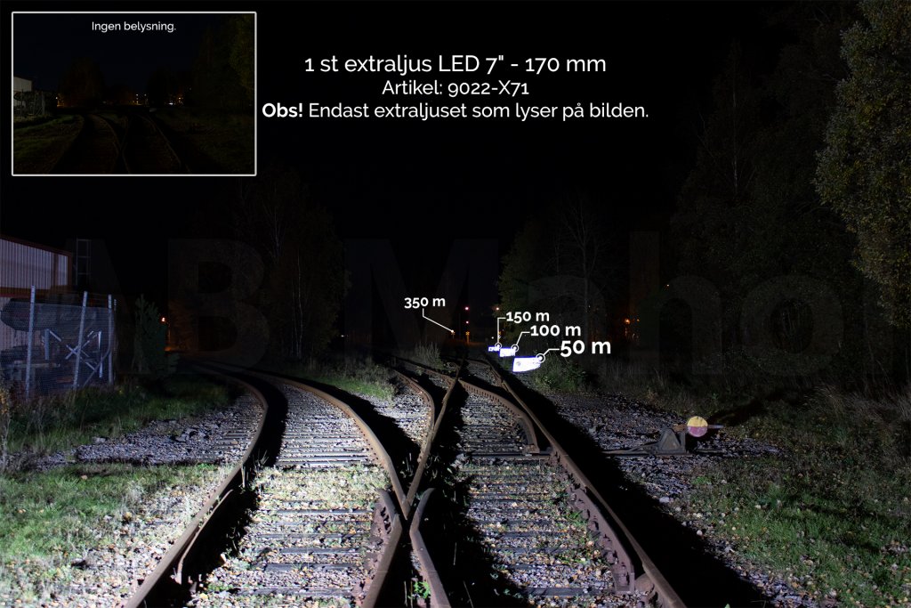 LED-extraljus Elite X71 - 170 mm, 70 W, 11000 lm, 9-32V - 3