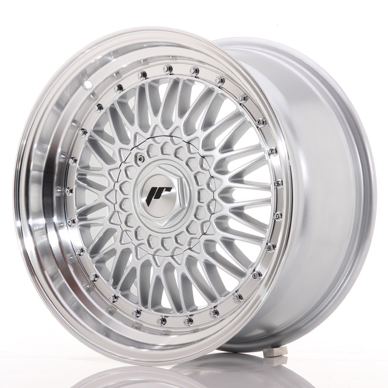 Japan Racing JR9 17x8,5 ET20 5x112/120 Silver w/Machined Lip+Silver Rivets