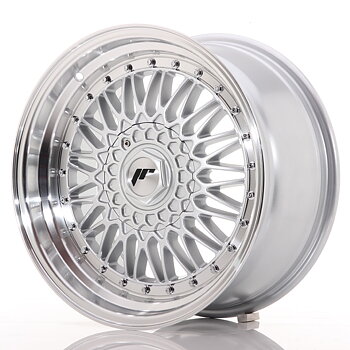 Japan Racing JR9 17x8,5 ET20 5x112/120 Silver w/Machined Lip+Silver Rivets