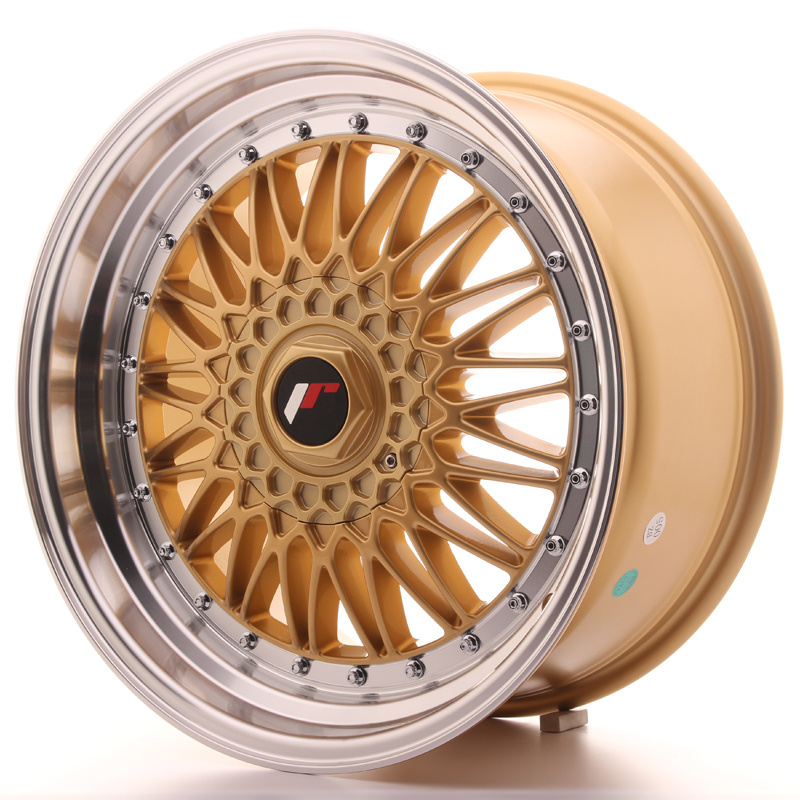 Japan Racing JR9 18x9 ET20-40 Custom Gold w/Machined Lip