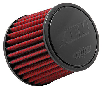 AEM Performance Dryflow 4" RÖD kort