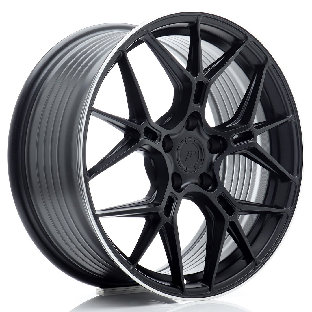 JR Wheels JR51 18x8 ET45 5x112 Satin Black w/ Machined Lip