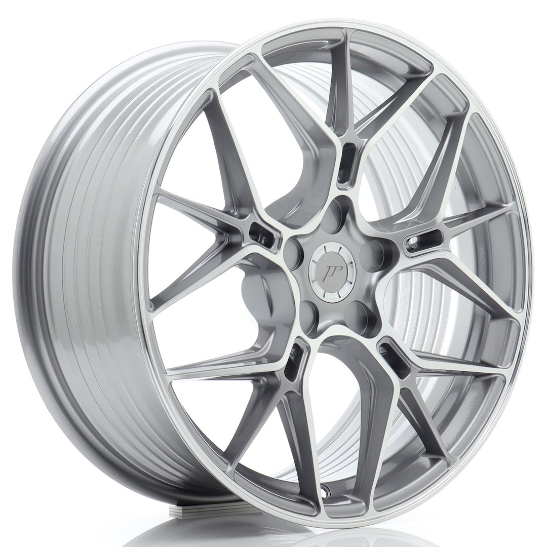 JR Wheels JR51 18x8 ET20-45 5H BLANK Titanium Machined Face