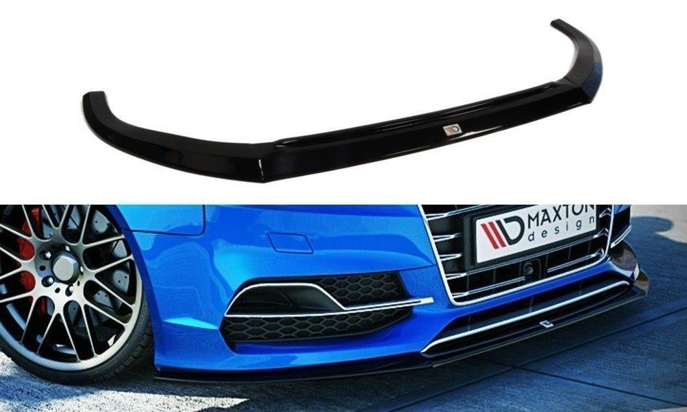 Front Splitter Audi S3 8V (Sedan, Cabrio) / Audi A3 8V Sline / Blanksvart