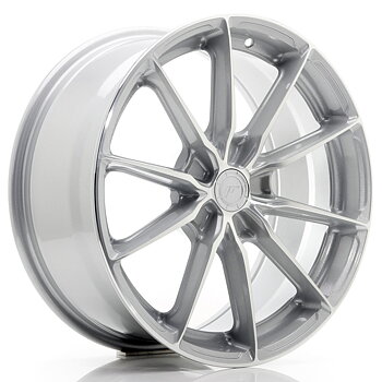JR Wheels JR37 18x8 ET45 5x112 Silver Machined Face