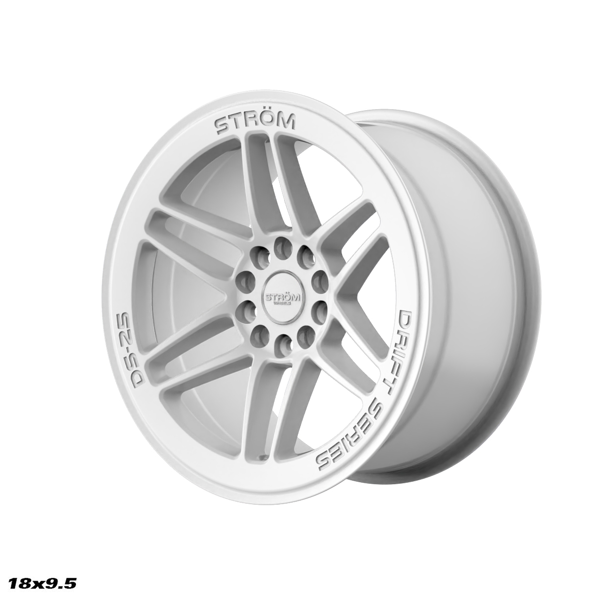 Ström Wheels DS-25 18x9,5 ET35 5x114,3/5x120 Full Gloss White
