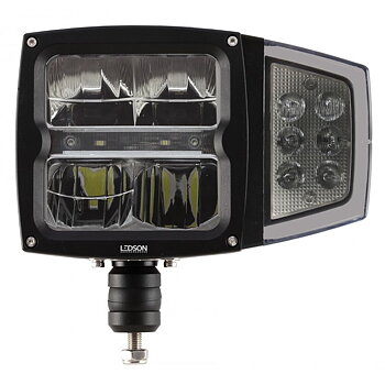 LEDSON Plogljus i LED med hel/halv, positionsljus & blinkers  80W  Uppvärmt Glas