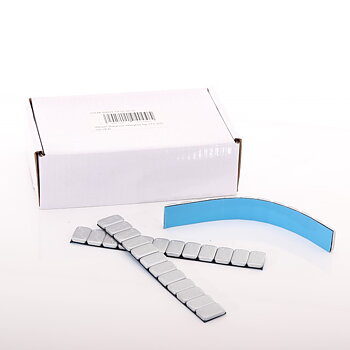 Balansvikter 5 g × 12 – 50 remsor, silver