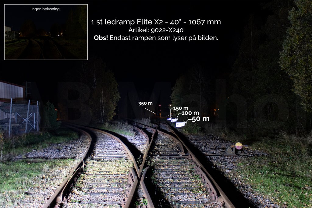 Dubbelradig ledramp Elite X2 - 40" - 1067 mm - 5