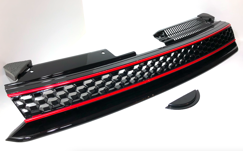 VW Golf VI Grill - Emblemlös GTI look  - 2