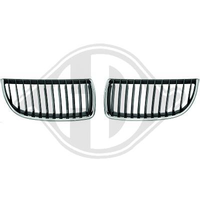 Kylargrill Svart/chrome E90 E91 05-08