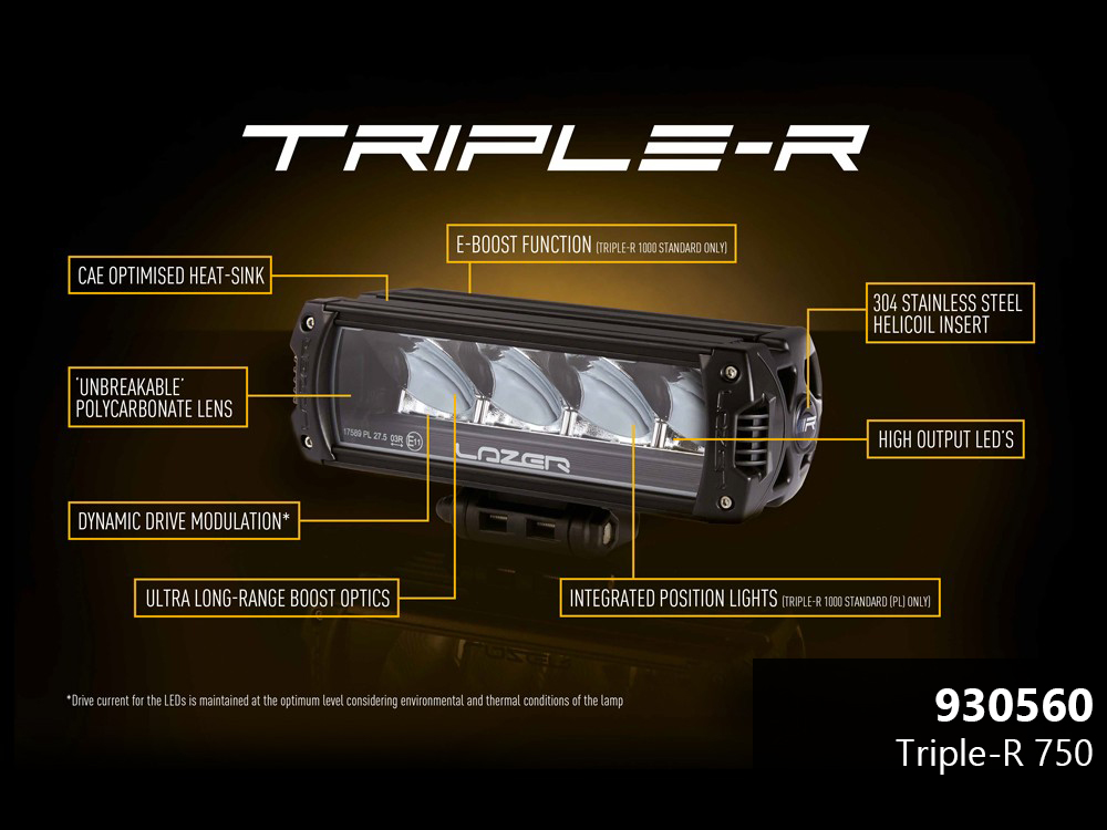 Lazer LED-ramp Triple-R 750 - 220 mm - 4100/4100/4510 lumen - 2
