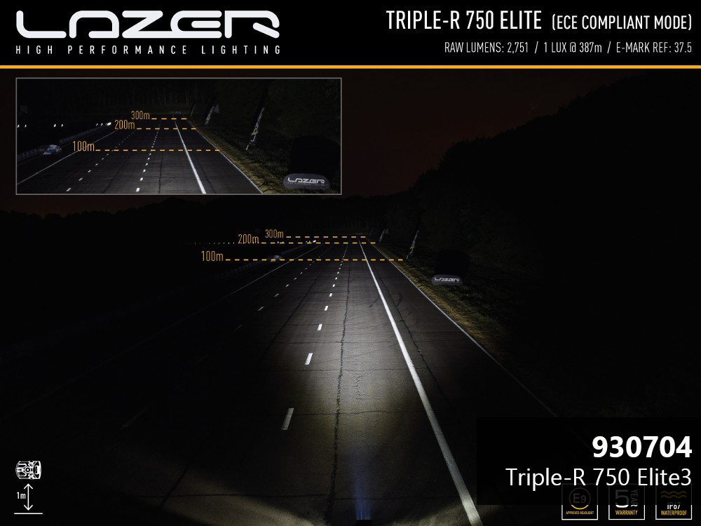 Lazer LED-ramp Triple-R 750 - 220 mm - 4100/4100/4510 lumen - 10