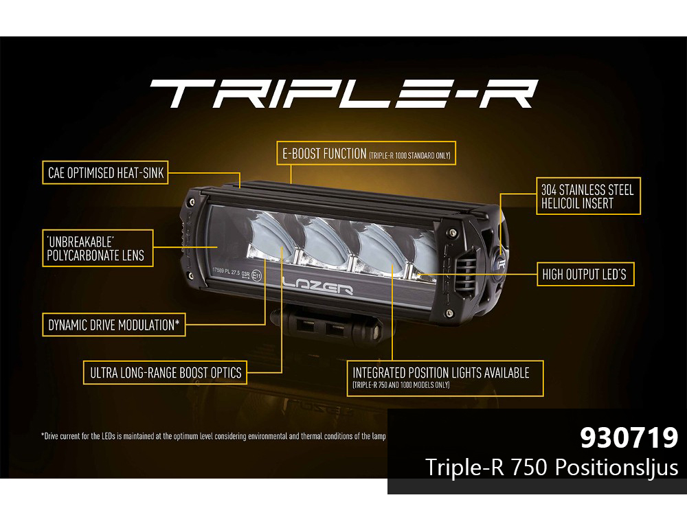 Lazer LED-ramp Triple-R 750 - 220 mm - 4100/4100/4510 lumen - 15