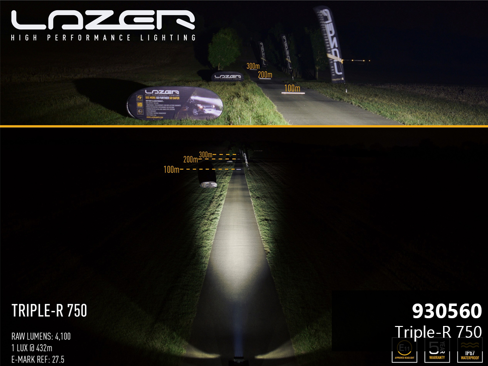 Lazer LED-ramp Triple-R 750 - 220 mm - 4100/4100/4510 lumen - 4