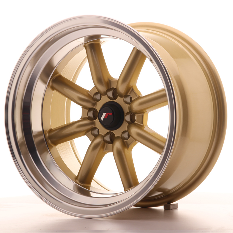 Japan Racing JR19 16x9 ET-15 4x100/114,3 Gold w/Machined Lip