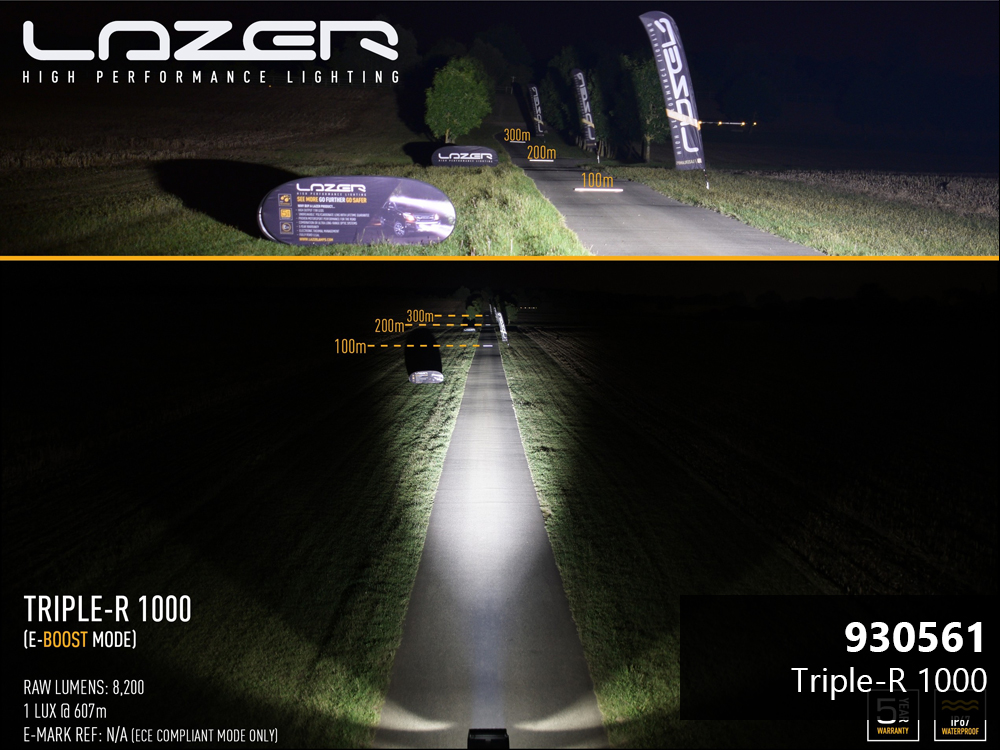 Lazer LED-ramp Triple-R 1000 - 400 mm - 7200/8200/9020 lumen - 4