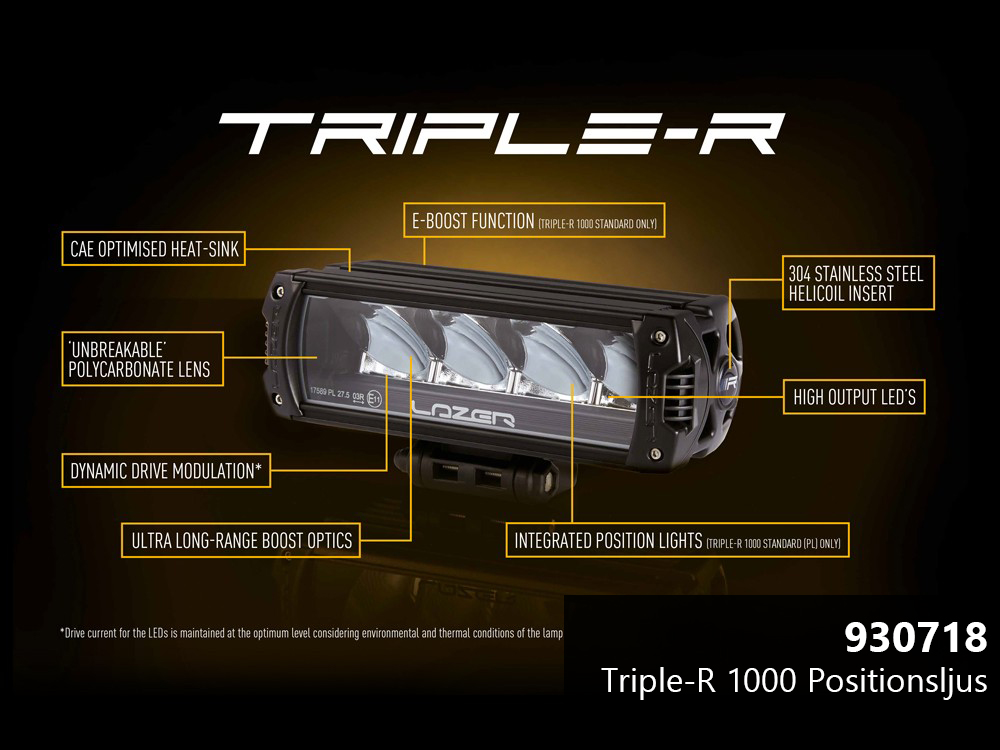 Lazer LED-ramp Triple-R 1000 - 400 mm - 7200/8200/9020 lumen - 17