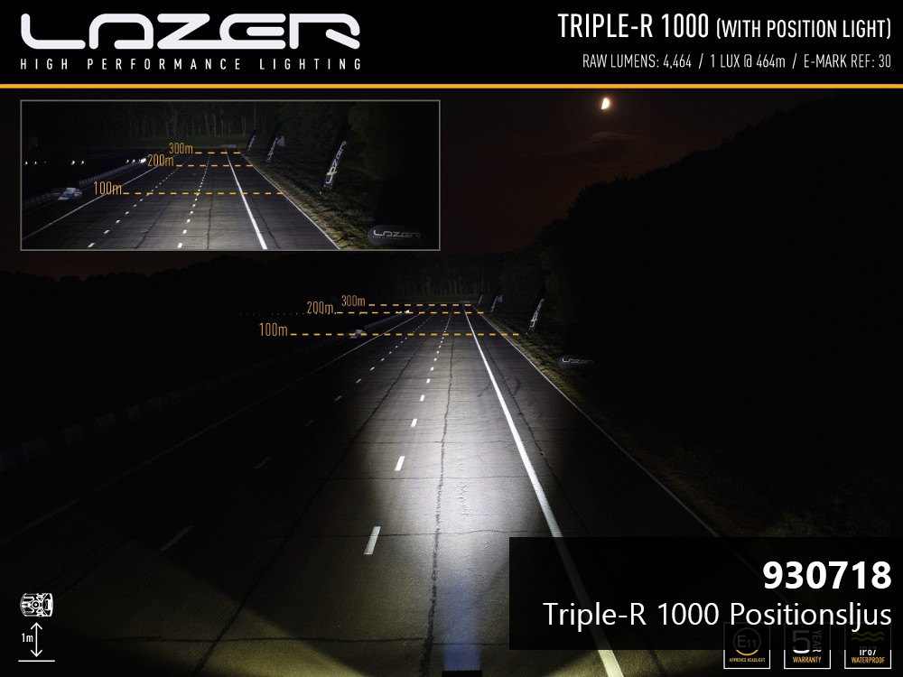 Lazer LED-ramp Triple-R 1000 - 400 mm - 7200/8200/9020 lumen - 18