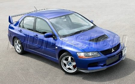 PU Design - Ralliart Style Front Bumper Lip Mitsubishi Lancer Evolution - 4