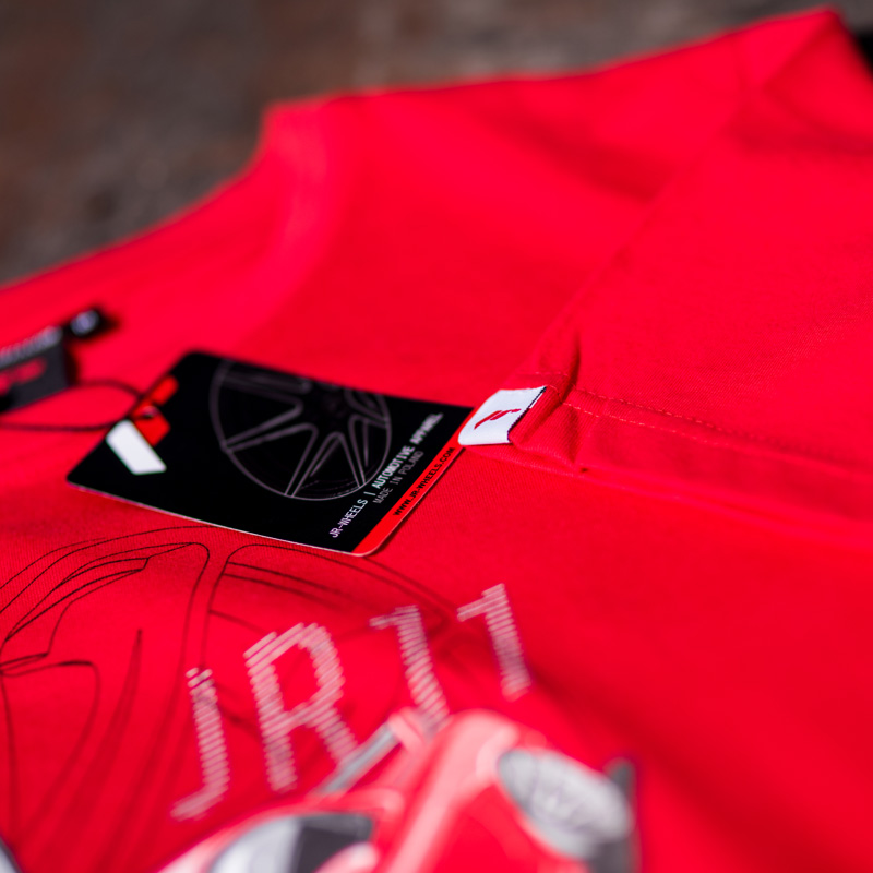 JR Men's T-Shirt JR-11 Car Red - 3