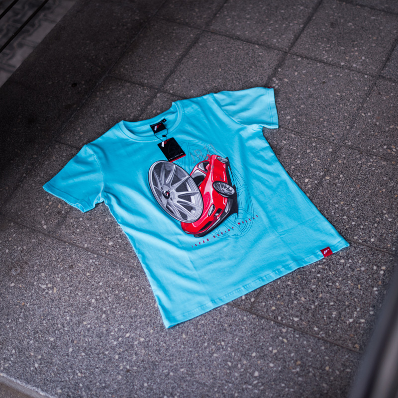 JR Men's T-Shirt JR-11 Car Turquoise - 2