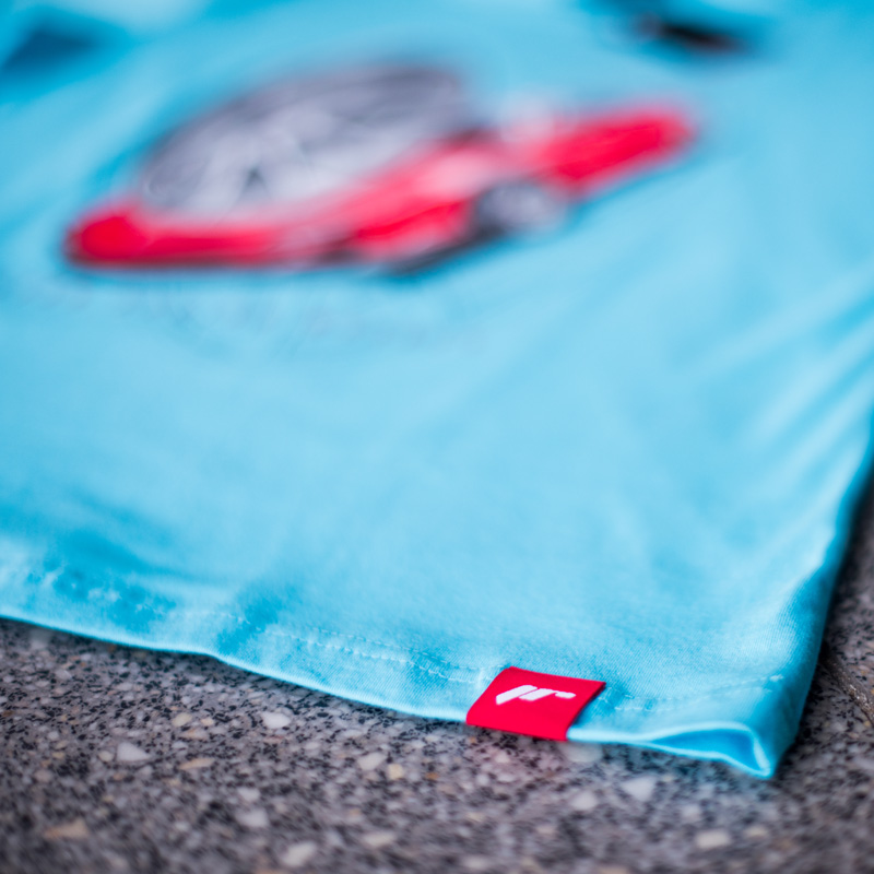 JR Men's T-Shirt JR-11 Car Turquoise - 3