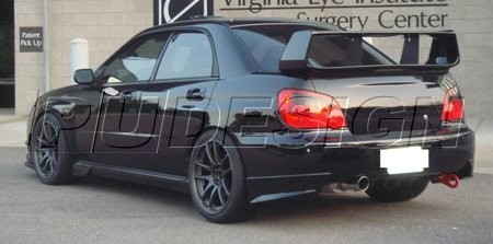 PU Design - STI Style Rear Bumper Lip Subaru Impreza - 2
