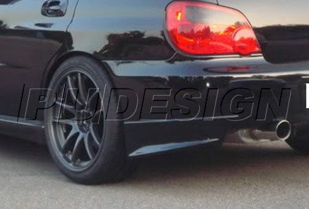 PU Design - STI Style Rear Bumper Lip Subaru Impreza - 3