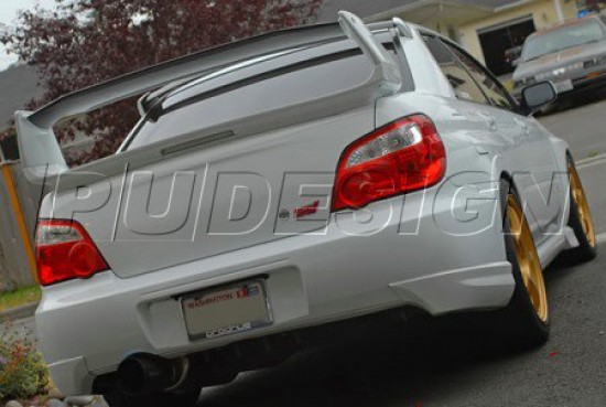 PU Design - STI Style Rear Bumper Lip Type 2  Subaru Impreza - 2