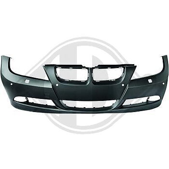 FRONTSPOILER E90 E91 M-SPORT LOOK 05-08 MED PDC UTAN STRÅLKASTARRENGÖRING