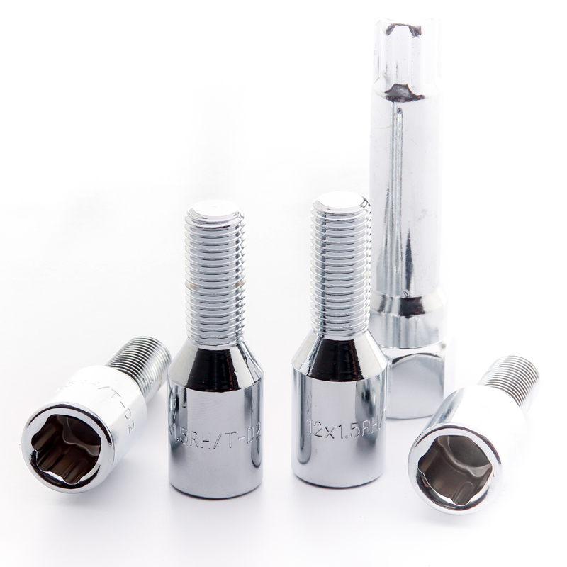 Anti-stöld bolts JR ATB1 - M12x1,25 Chrome 4st