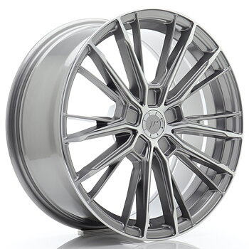 JR Wheels JR52 18x8 ET20-45 5H BLANK Titanium Machined Face