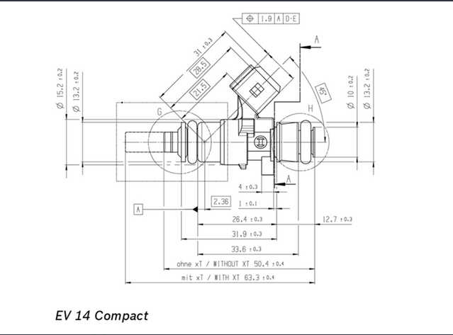 Bosch spridare 2200cc Hög ohm - 2