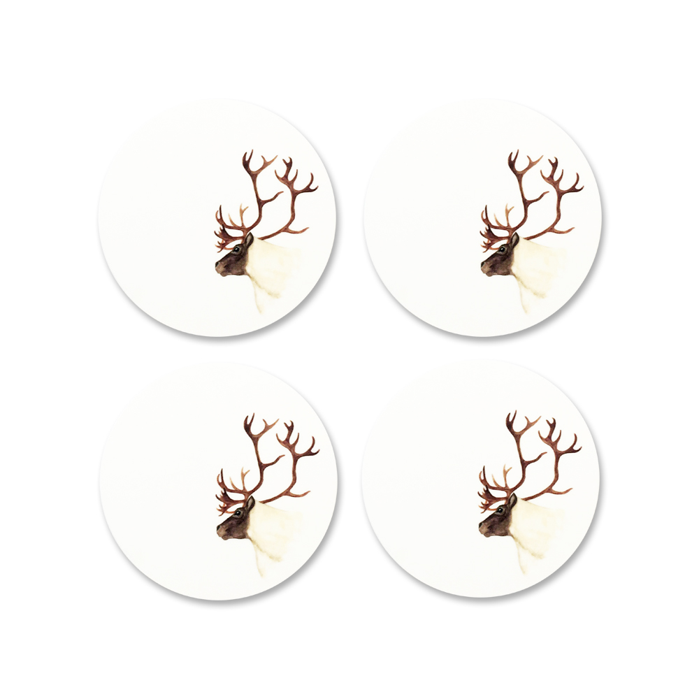 Glasunderlägg (4-pack) - Sara - Boazu - Vit - 3