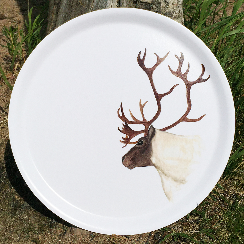 Rund bricka 38 cm - Ren - Boazu - Vit - 2