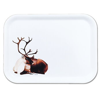 Rectangular tray 27x20 cm - Resting reindeer
