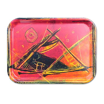 Rectangular tray 27x20 cm - Midnight sun - Beaivi