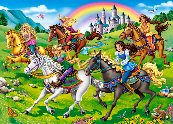 Princess Horse Ride, puslespil med 260 brikker (B-27507) 