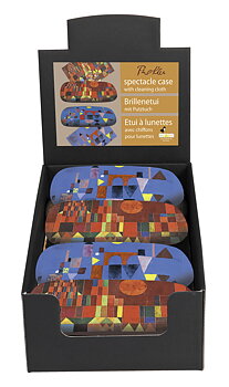 Glasögonetuier med putsdukar, Paul Klee, Bordsdisplay med 8 st., TEMA-produkt