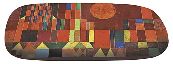 Glasögonetui med putsduk, Slott och Sol, Paul Klee. TEMA-produkt