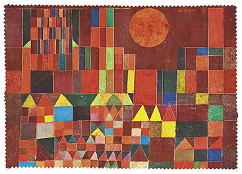 Glasögonetui med putsduk, Slott och Sol, Paul Klee. TEMA-produkt