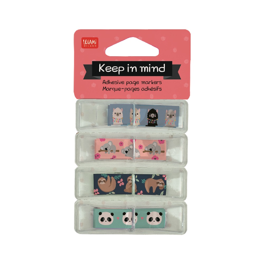 Legami Keep In Mind Adhesive Page Markers Animals