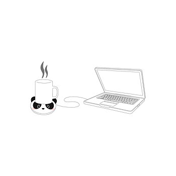 USB-Muggvärmare, Warm it up, Panda