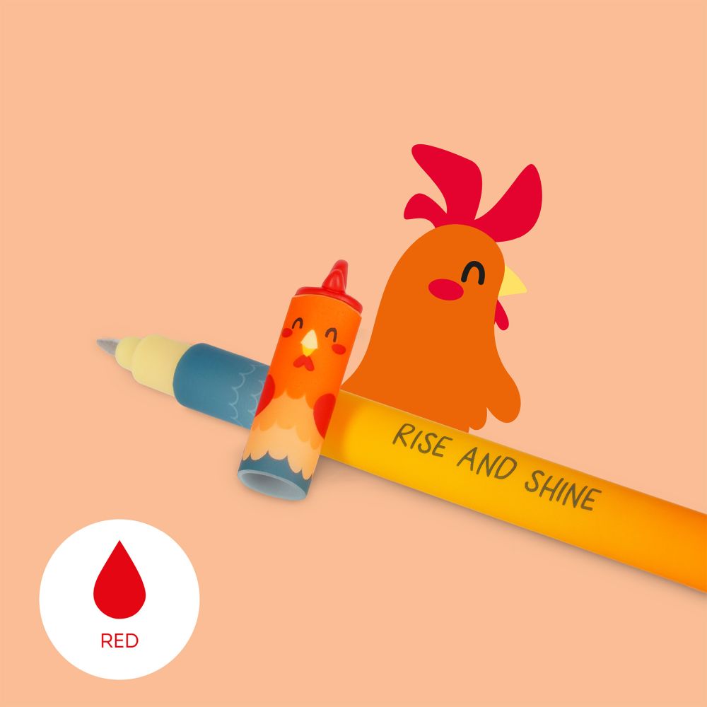 Erasable gel pen, 4-pack, Farm sweet farm, Ko/Gris/Åsna/Tupp - 7